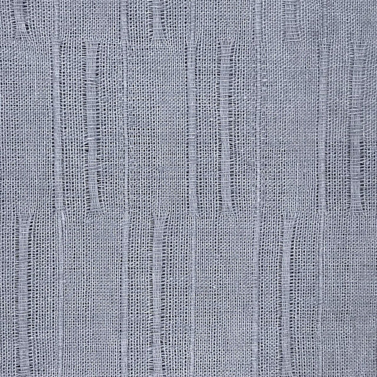 1 Yard Pure Linen Long Rice Jacquard Stripe Fabric Perry 65 Inch Width